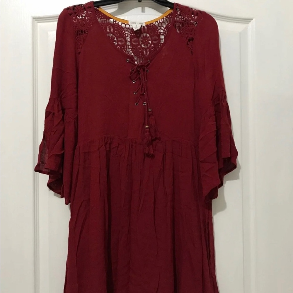 Maroon Tunic Dress
